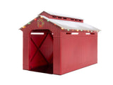 Lionel 1929090 LIGHTED CHRISTMAS HALF-COVERED BRIDGE O SCALE Like New