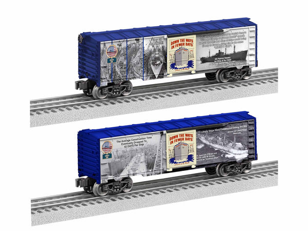 Lionel 1938240 WWII LIBERTY SHIPS BOXCAR O SCALE NEW