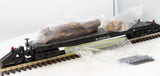 MTH 20-98103A W.VA. Pulp and Paper log Car w/Logs #162 O SCALE Used