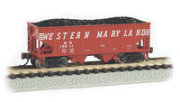 Bachmann 19564 USRA 55-TON 2-BAY HOPPER - WESTERN MARYLAND #10911 N SCALE NEW