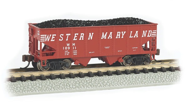 Bachmann 19564 USRA 55-TON 2-BAY HOPPER - WESTERN MARYLAND #10911 N SCALE NEW