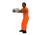 Lionel 1957180 Prison Figure Orange Jump Suits HO Scale NEW