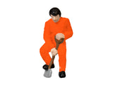 Lionel 1957180 Prison Figure Orange Jump Suits HO Scale NEW