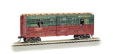 Bachmann 19704 North Pole & Southern NPS Christmas 40' Animated Stock Car with Reindeer HO SCALE
