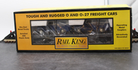 MTH Railking 30-7647 Auto Transportation Flat Car w/Ertl 1950 Panel Truck Color TBD O SCALE Like New