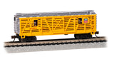 Bachmann 19752 ANIMATED STOCK CAR - UNION PACIFIC UP #43013 WITH HORSES N SCALE NEW