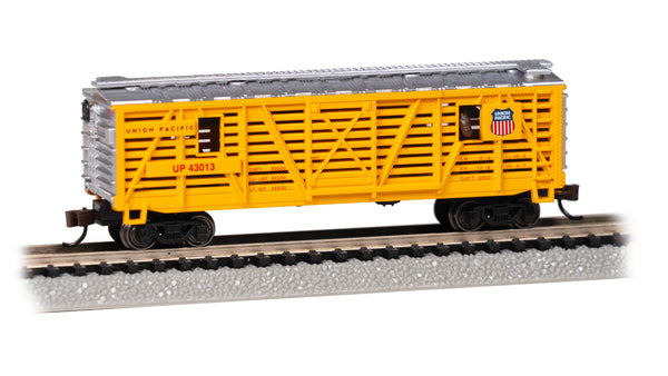 Bachmann 19752 Union Pacific Animated Stock Car with Horses N Scale