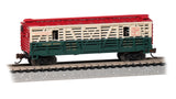 Bachmann 19754 ANIMATED STOCK CAR - NP&S CHRISTMAS WITH REINDEER N SCALE NEW