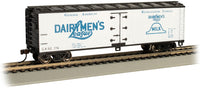 Bachmann 19810 40' WOOD-SIDE REFRIGERATED BOXCAR - DAIRYMEN'S LEAGUE HO SCALE NEW