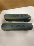 HO Scale Bargain Engine 76 Jersey Central Set of 2 Diesel Engines NONPOWERED Used VG