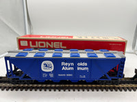 Lionel 6-9260 Reynolds aluminum billboard quad covered hopper car O SCALE Used Excellent