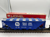 Lionel 6-9260 Reynolds aluminum billboard quad covered hopper car O SCALE Used Excellent