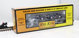 MTH Railking 30-7660 Auto Transport Flat Car w/Ertlr 1965 Ford Cobras O SCALE Like New