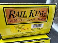 MTH 30-67691, 30-67692, 30-67693, 30-67694 MTHRRC MTH ELECTRIC TRAINS RailKing 60' Streamlined Passenger Car Set (Set of 4) O Scale NEW