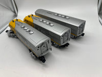 MTH Railking 30-2762-1e Santa Fe F-3 ABA Diesel Locomotive Set with Proto-Sound 2.0 O SCALE NEW