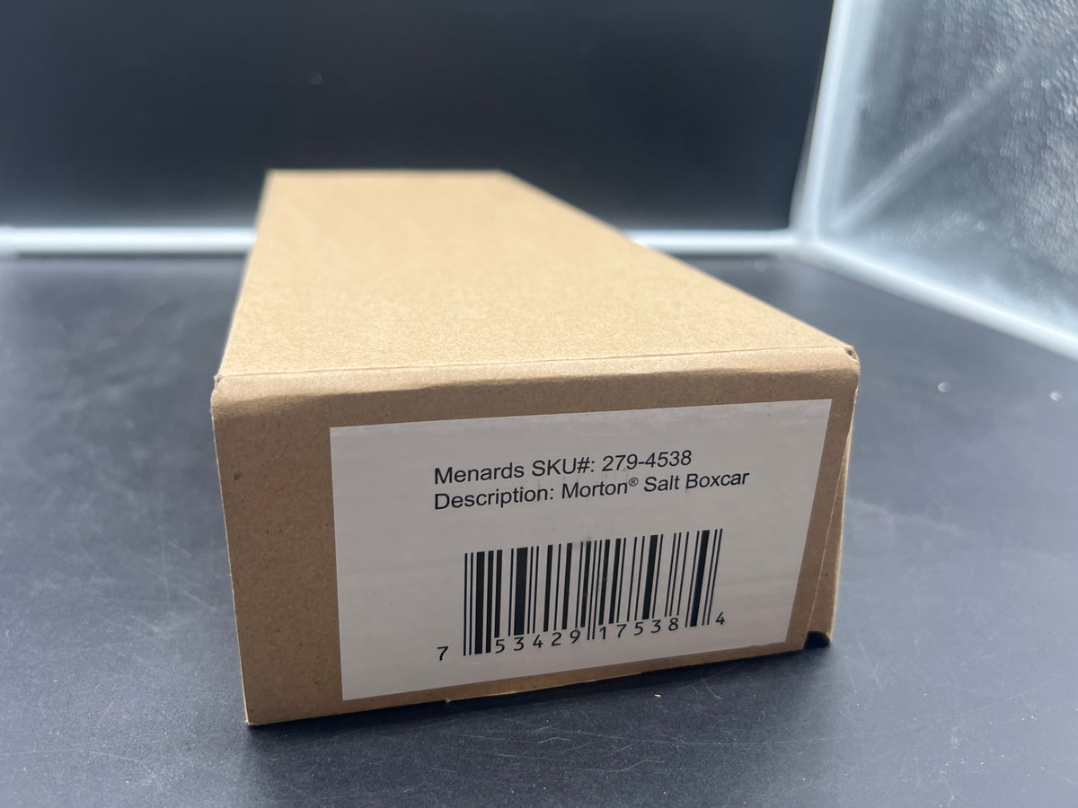Menards Salt In Store Menards 279-4538 Mortons salt box car O SCALE NEW