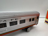 Lionel 6-25130 Santa Fe streamliner coach car O SCALE Used Damaged Box AS IS