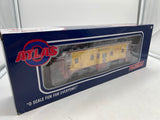 Atlas 2001734-2  Union Railroad URR Bay Window Caboose - 3-Rail - Ready to Run - Trainman(R) --  (yellow, red, silver) O SCALE NEW