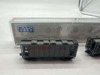 Kato 186-0106 Burlington 70' ACF Closed Side Covered Hopper (2-Pack) N8682 N SCALE Like New
