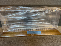 Lionel 06-8096-3000 Lionel plexiglass display case with wooden board DMIR SD-18  about 16 in O SCALE Like New