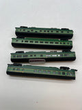 Con-Cor Set of 4 Southern Green Crescent Limited Passenger Cars N SCALE Used Excellent Damaged Box
