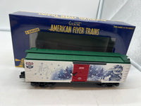 Lionel 6-48874 AMERICAN FLYER 2014 CHRISTMAS BOXCAR S SCALE NEW