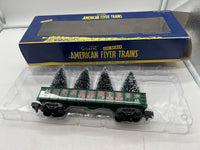 Lionel AF 6-48566 GONDOLA WITH CHRISTMAS TREES S SCALE Like New