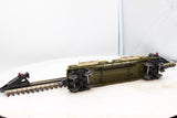 Model Train Sales Inc. DODX-39603  Military Flat Car W/2 M.P. Hummers O SCALE Like New