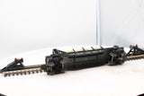 Lionel 6-16347 ONTARIO NORTHLAND Bulkhead Flat Wood Load O Scale (missing bulkhead and 1 stantion) Used