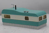 MTH Railking 30-90108 Turquoise & White Stainless Mobile Home O SCALE Like New