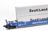 K-line K-7764 CSX Gunderson All-purpose Husky Stack O SCALE Like New
