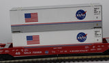 MTH Railking 30-76018 NASA Husky Stack Car O SCALE Like New