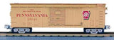 MTH 30-7446 PENNSYLVANIA PRR Box Car Millenium gold plated  RailKing O Scale Like New