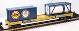 MTH Premier 20-95221 CSX Premier Flat Car w/Tank Container & 20' Container O SCALE Like New