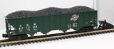 MTH 20-90016D Chicago North Western 4 Bay Hopper W/Coal Load O Scale Like New