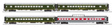 Lionel 2427050 Western Maryland Scenic 21" Passenger Car 2-Pack A, AND 2427060  Scenic 21" Passenger Car 2-Pack B (Set of 4 cars) limited O Scale NEW