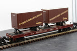 MTH Premier 20-98104 Pennsylvania Flat Car with 2 Trailers O SCALE Used Excellent