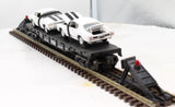 MTH 30-7680 MTH Transport Flat Car RailKing w/ 1970Chevelles O Scale Like New