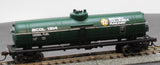 Walthers 931-1441 BC Rail Tank Car WalthersTrainline green, yellow, white HO Scale Like New