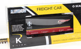 K-Line K6242-1051 ATSF Black Bonnet Alum. 2-Bay Center flow modern Hopper O SCALE NEW