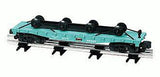Lionel 6-48529 American Flyer New York Central Flatcar with wheel load S SCALE NEW