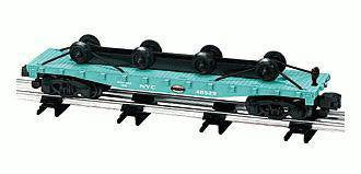 Lionel 6-48529 American Flyer New York Central Flatcar with wheel load S SCALE NEW