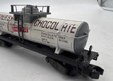 Gilbert American Flyer 24323 Bakers Chocolate tank car Gray Ends S SCALE Used Excellent WRONG box