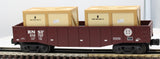 MTH 30-4220A BNSF Gondola Car W/2 Crates O SCALE Like New