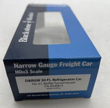 Blackstone Models b340813 Denver Rio Grande Western D&RGW yellow Moffat Tunnel Herald 30' Refrigerator Car HOn3 Scale Like New