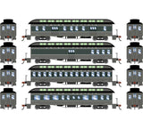 Athearn ath84842 50' Old Time Overland Passenger Set, UP #1 (4 car set) HO Scale Like New