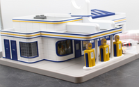 MTH Railking 30-9195 Sunoco Operating Gas Station O SCALE NEW