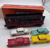 Lionel Postwar 6414 # Evans Auto Loader w/ 4 Automobiles O SCALE Used Excellent Damaged Box