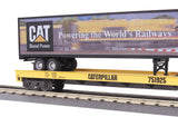 MTH Premier 20-98135 Caterpillar Flat Car w/ trailer O SCALE Like New