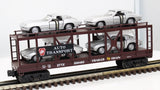 MTH Railking 30-76064 Pennsylvania Auto Carrier Flat Car W/4 63 Corvettes O SCALE Like New